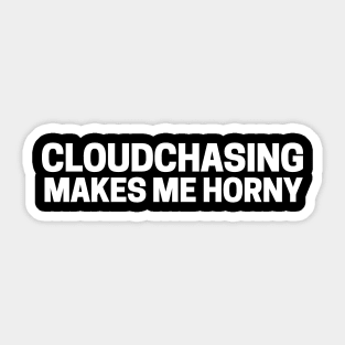 CLOUDCHASING MAKES ME HORNY - HAPPY CLOUD SHOP Sticker